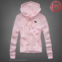 dames abercrombie fitch truien hooded hollow lichtrood Nieuwe Aankomst w01ms804